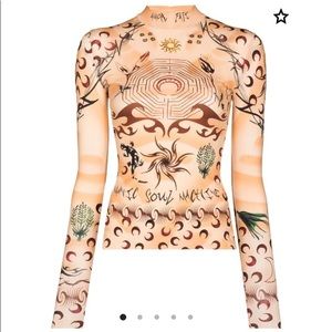 Marine Serre- Tattoo Shirt 🆕 Season